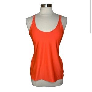 Nike Dri Fit Dry Strappy Training Tank Top Women's Medium Orange Active Athletic